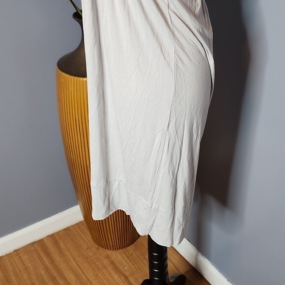 BCBGMAXAZRIA Gray One Shoulder Dress Size Large NWOT - Picture 7 of 16